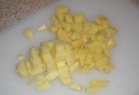 Картофель для борща кубиками