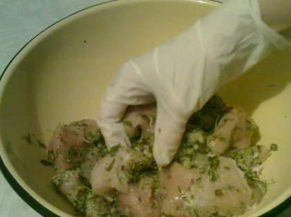 Приготовление маринованной куриной грудки