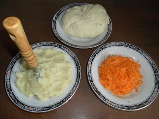 Начинки для жареных пирожков: картофельная и морковная
