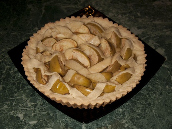 Пирог песочный с яблоками