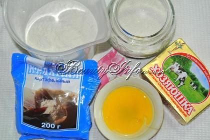 Тесто для тарталеток - ингредиенты (продукты)