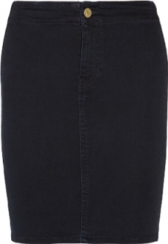 Черная джинсовая юбка-стрейч