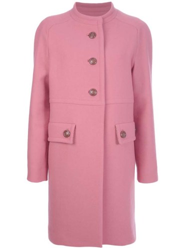 Винтажно розовое пальто